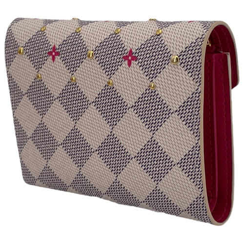 Louis Vuitton Victorine Damier Azur Studs Geldbörse