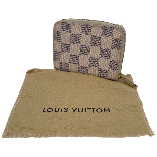 Louis Vuitton Victorine Wallet Damier Azur Vivienne Fuchsia Pink