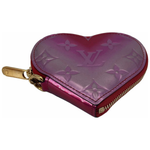 Louis Vuitton Heart Coin Vernis Valentinstag Geldbörse