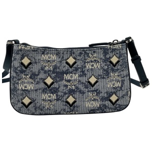 MCM Aren Jacquard Shoulder Bag