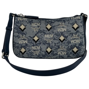 MCM Aren Jacquard Shoulder Bag