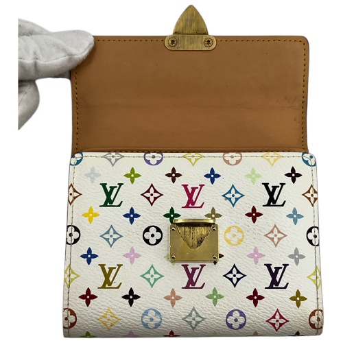 Louis Vuitton Koala Multicolor Weiß Geldbörse