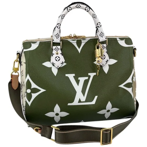 Louis Vuitton Speedy 30 Bandouliere Giant Khaki