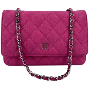 Chanel Wallet on Chain WOC Pochette Kalbsleder Pink SHW