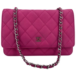 Chanel Wallet on Chain WOC Calfskin Pink