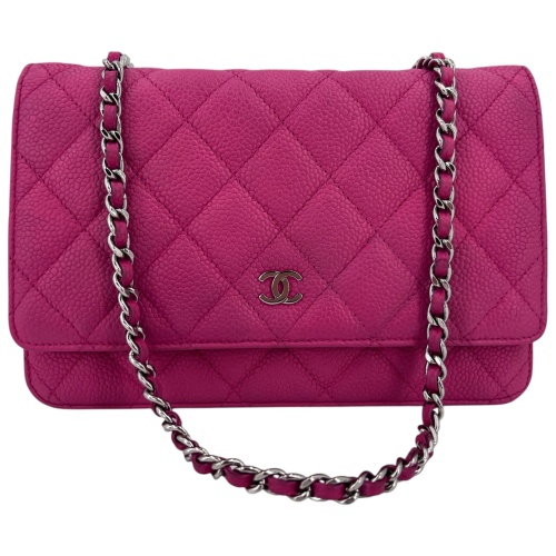 Chanel Wallet on Chain WOC Calfskin Pink