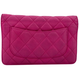 Chanel Wallet on Chain WOC Pochette Kalbsleder Pink SHW