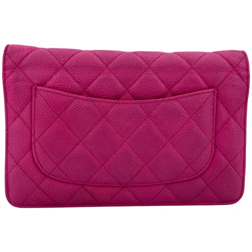Chanel Wallet on Chain WOC Pochette Kalbsleder Pink SHW