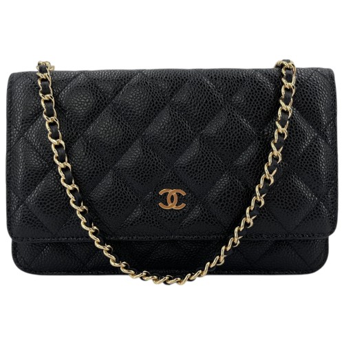 Chanel Wallet on Chain WOC Calfskin Black