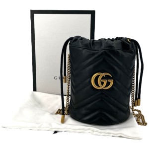 Gucci Marmont Bucket Bag Schwarz