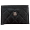 Chanel Card Case Calfskin Black SHW Chanel Chanel 6