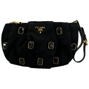 Prada Nylon Clutch Schwarz