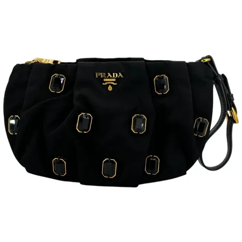 Prada Nylon Clutch Schwarz