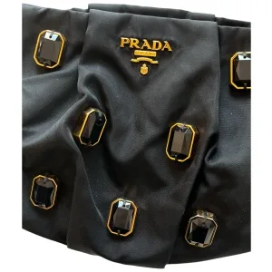 Prada Nylon Clutch Schwarz