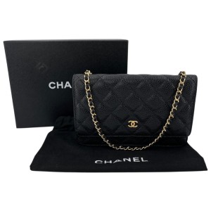 Chanel Wallet on Chain WOC Calfskin Black