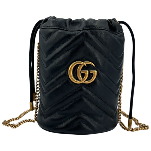 Gucci Marmont Bucket Bag Schwarz