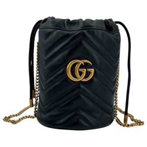 Gucci Marmont Bucket Bag Black