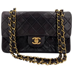 Chanel Timeless Double Flap Bag Small Lambskin Black