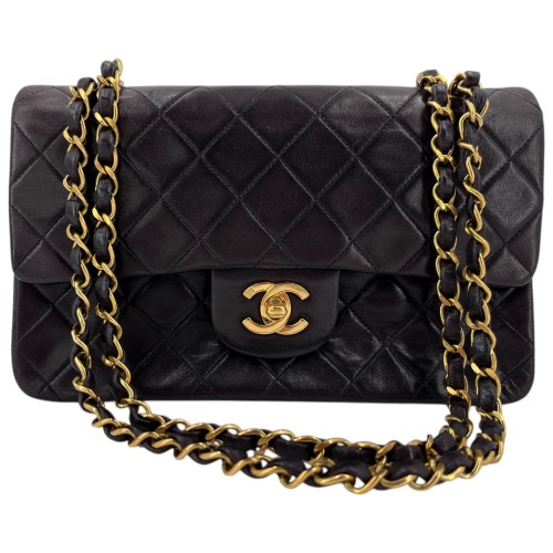 Chanel Timeless Double Flap Bag Small Lambskin Black