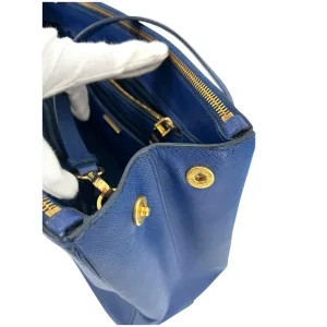 Prada Galliera Large Saffiano Blau