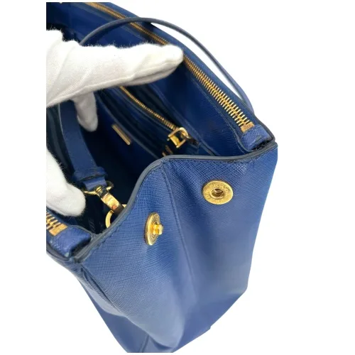 Prada Galliera Large Saffiano Blau