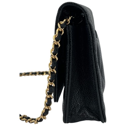Chanel Wallet on Chain WOC Calfskin Black