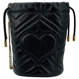 Gucci Marmont Bucket Bag Black