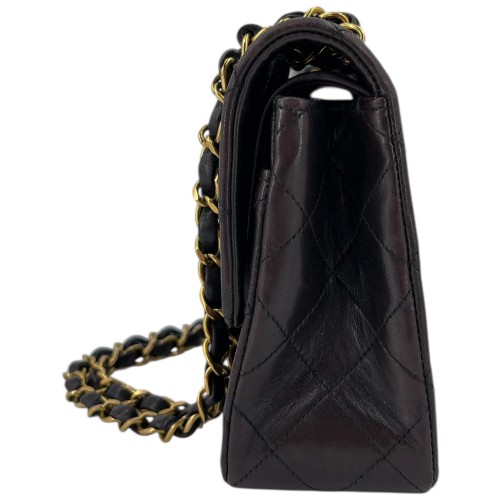 Chanel Timeless Double Flap Bag Small Lammleder Schwarz