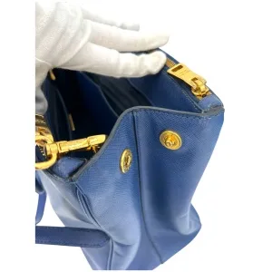 Prada Galliera Large Saffiano Blau