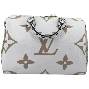 Louis Vuitton Speedy 30 Bandouliere Giant Khaki
