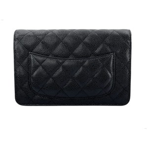 Chanel Wallet on Chain WOC Calfskin Black