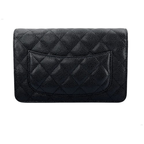 Chanel Wallet on Chain WOC Calfskin Black
