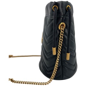 Gucci Marmont Bucket Bag Schwarz