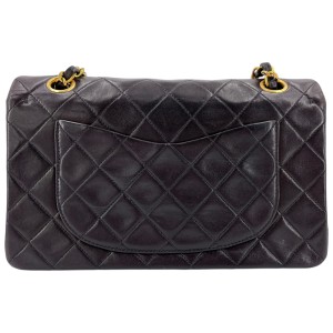 Chanel Timeless Double Flap Bag Small Lambskin Black