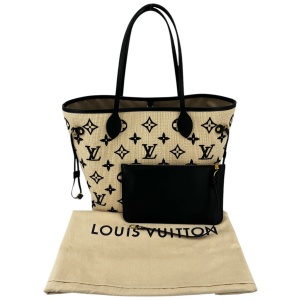 Louis Vuitton Neverfull MM By the Pool Raffia