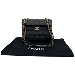 Chanel Triple Flap Bag Schwarz