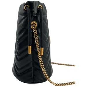 Gucci Marmont Bucket Bag Schwarz