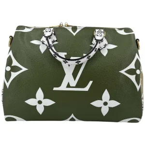 Louis Vuitton Speedy 30 Bandouliere Giant Khaki