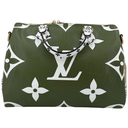 Louis Vuitton Speedy 30 Bandouliere Giant Khaki