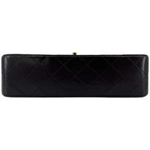 Chanel Timeless Double Flap Bag Small Lammleder Schwarz