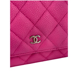 Chanel Wallet on Chain WOC Pochette Kalbsleder Pink SHW