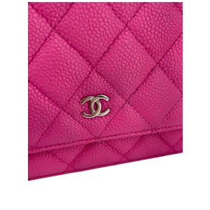 Chanel Wallet on Chain WOC Calfskin Pink