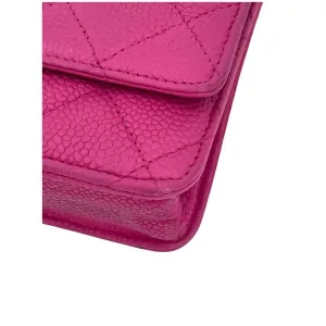Chanel Wallet on Chain WOC Kalbsleder Pink