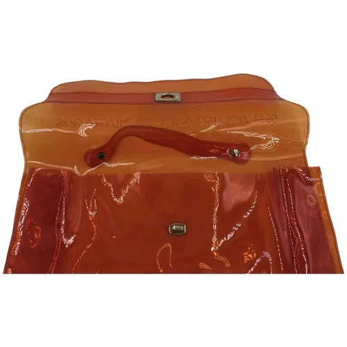 Hermès Vintage Vinyl Kelly Orange