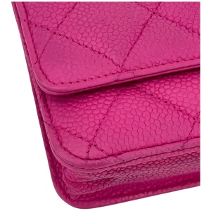 Chanel Wallet on Chain WOC Pochette Kalbsleder Pink SHW