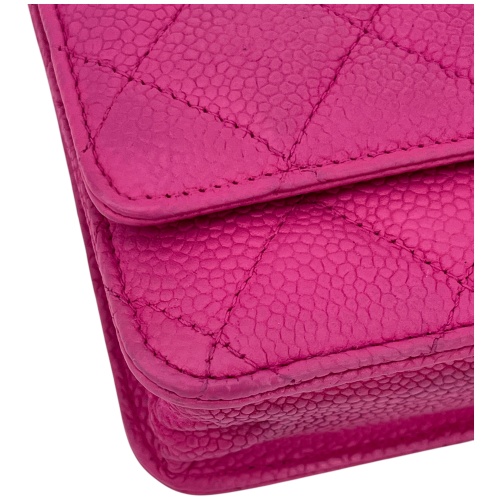 Chanel Wallet on Chain WOC Pochette Kalbsleder Pink SHW