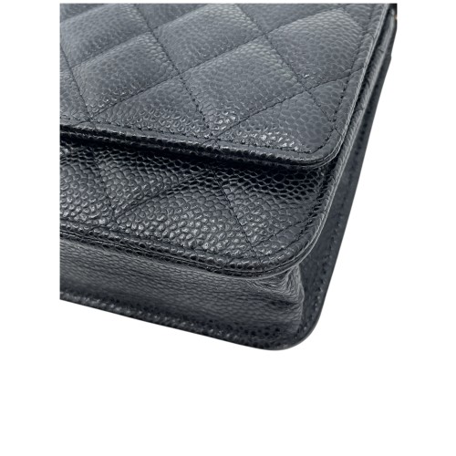 Chanel Wallet on Chain WOC Kalbsleder Schwarz