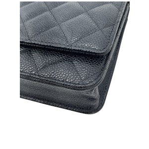 Chanel Wallet on Chain WOC Calfskin Black