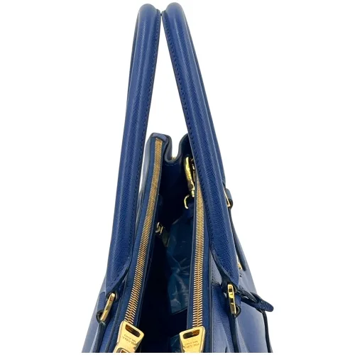 Prada Galliera Large Saffiano Blau