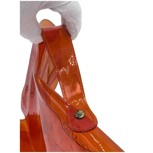 Hermès Vintage Vinyl Kelly Orange